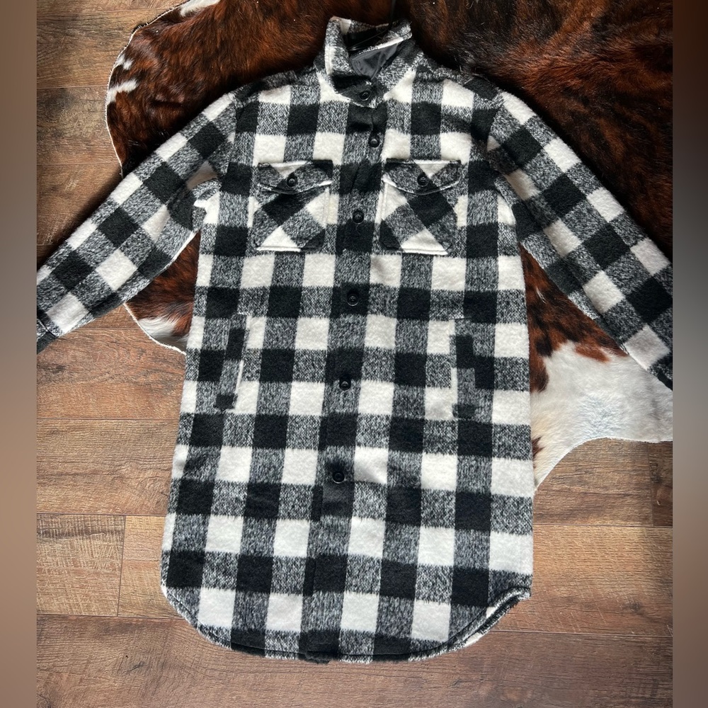 Tribal Jeans Plaid Jacket